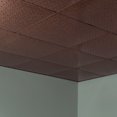 thumbnail image 5 of Fasade Miniquattro Vinyl Ceiling Panel 2ft x 2ft 5 Pack Antique Bronze Water-Resistant, 5 of 5