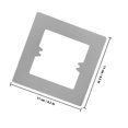 thumbnail image 2 of OFFIGAM 3Pcs Flame Retardant Covers Grey Wall Plate For Home Use, 2 of 8