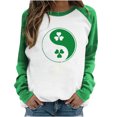thumbnail image 1 of QIPOPIQ T-Shirts à Manches Longues à Col Rond pour Femmes T-Shirts de la Saint-Patrick Hauts T-Shirt Imprimé Shamrock T-Shirt Vert Chanceux T-Shirts de la Saint-Patrick Chandails pour Dames T-Shirts Imprimés Offres de Chemises des Fêtes, 1 of 5