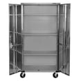 thumbnail image 3 of Seville Classics UltraHD Rolling Storage Cabinet, Granite, 36" W x 18" D x 72" H, 3 of 8