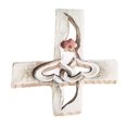 thumbnail image 3 of Carved Wood Cross, Fade Resistant Wooden Cross Safe  For Living Room For Office Red Heart Pattern, 3 of 8