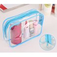 thumbnail image 4 of Toiletry Pouch Clear Waterproof 3PCS Hand-held Makeup Bag Cosmetic Storage Bag, 4 of 10