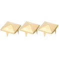 thumbnail image 3 of 100pcs Square Pyramid Studs, 4 Claw Metal Studs Punk Rivets for Clothing Shoe Leather Bag Jacket Crafts, 4 Prong Metal Nailhead Studs Spike Stud Leather Claw Rivets, 3 of 7
