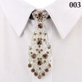 thumbnail image 2 of Cravate en Strass Mode Ajustable Cravate de Fête Cravate en Strass pour Hommes Femmes, 2 of 10
