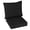 Black, variant on Gymax Deep Seat Chair Cushion Pads Set Indoor/Outdoor w/ Rope Belts Brown