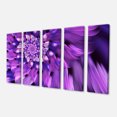 thumbnail image 2 of Blue Flower Shaped Fractal Art - Floral Canvas Art Print, 2 of 3