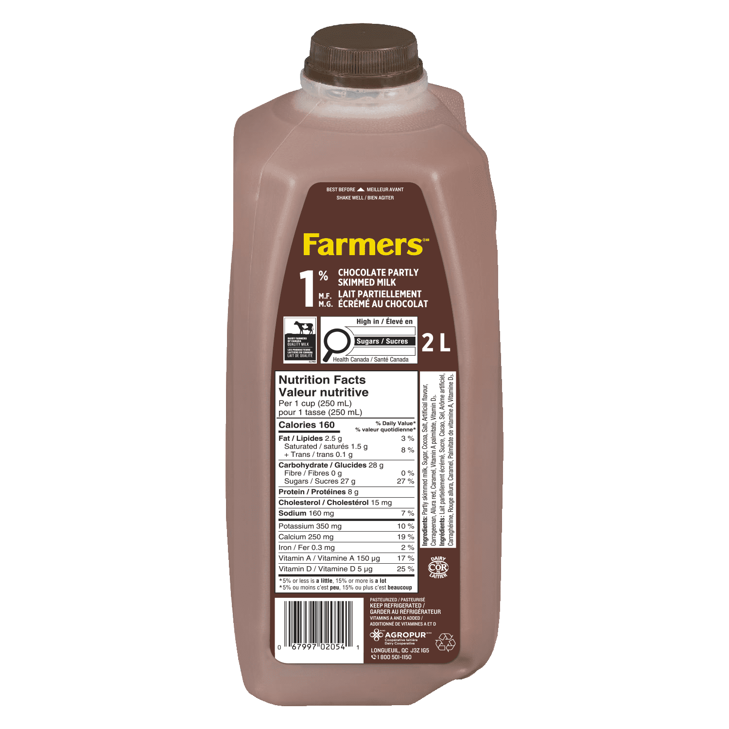 Farmers 1% Chocolate Milk 2L