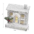 thumbnail image 2 of Christmas Led Snow Covered Rectangle House 9", 2 of 3