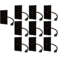 thumbnail image 1 of Buyer's Point HDMI Wall Plate with 6-Inch Pigtail Built-In Flexible Hi-Speed HDMI Cable with Ethernet, 2-Piece Decora, Single Outlet Port Insert, Perfect for Home Theater Systems Pack of 10 black, 1 of 8
