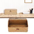 thumbnail image 4 of Seagrass Storage Basket Rectangular Seagrass Basket Natural Seagrass Storage Basket Woven Storage Box Natural Seagrass Storage Basket Woven Rectangular Shelf Basket Bins With Lids, 4 of 8