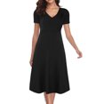 thumbnail image 1 of UPPADA Robe de Cocktail pour Femmes à Manches Longues Robe d'Invitée de Mariage Fente Latérale Robe Formelle Évasée Taille Haute Robe de Fête Robe de Bal Robe de Cocktail Offre, 1 of 7
