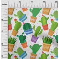 thumbnail image 2 of oneOone Velvet Light Green2 Fabric Cactus Sewing Material Print Fabric By The Yard 58 Inch Wide, 2 of 5