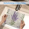 thumbnail image 5 of 12" x 10" Lavender Mouse Pad Beautiful Flower Mousepad for Women Girls, Washable Non-Slip Rubber Rectangle Desk Mat with Stitched Edge for Laptop Computer Wireless Mouse Desk, 5 of 5