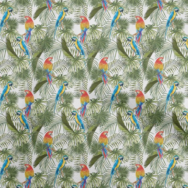 oneOone Rayon Forest Green Fabric Tropical Leaf Sewing Craft Projects Fabric Prints By Yard 56 Inch Wide