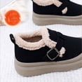 thumbnail image 4 of WLOELOEW Winter Fleece Lined Boots For Outdoor Wear Thick Sole Slip On Flock Material Us Size 7 Foot Length 9.65 Inch, 4 of 9