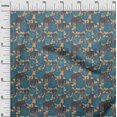 thumbnail image 3 of oneOone Rayon Medium Blue Fabric Animal Sewing Craft Projects Fabric Prints by Yard 56 Inch Wide, 3 of 4