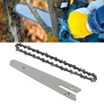thumbnail image 4 of 6 Inch Chain and Guide Plate, Durable Quench Machining 6 Inch Chains Quickly Dissipate Heat Lightweight Widely  Manganese Steel  for Gardening, 4 of 7