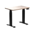 thumbnail image 1 of Desky Bureau Assis-Debout Mini Double - Teck Sublime / 44 x 24 Pouces / Gris Espace, 1 of 10