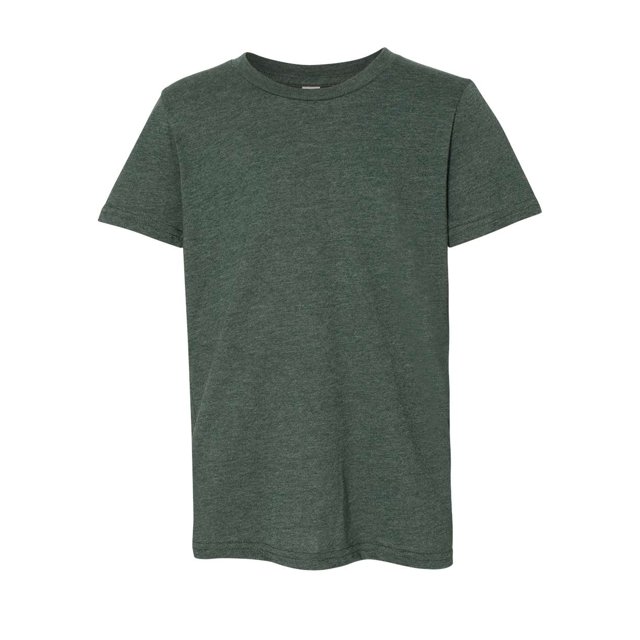 Bella Canvas Jersey Short-Sleeve Tee 3001Y, L, Heather Forest
