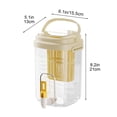 thumbnail image 3 of Large Capacity Cold Water Kettle with Faucet | Portable Plastic Refrigerator Water Dispenser | Household Cold Brewing Pitcher for Tea & Drinks | 1 Gallon, 3 of 7