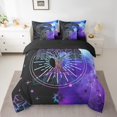 thumbnail image 2 of YST Tree Of Life Black Blue Botanical Comforter Set, 7-Piece, King, 2 of 5