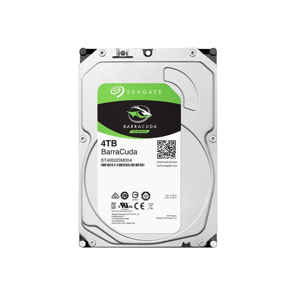 Seagate Barracuda ST4000DM004 - Hard drive - 4 TB - internal - 3.5" - SATA 6Gb/s - 5400 rpm - buffer: 256 MB