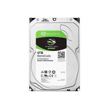 Seagate Barracuda ST4000DM004 - Disque Dur - 4 To - Interne - 3,5 Pouces - SATA 6 Gb/s - 5400 Tr/min - Mémoire Tampon : 256 Mo