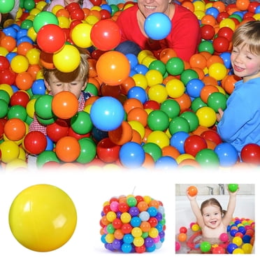 Balles de Jeu pour Tout-Petits à Moins de 5 $! CQCYD Balles de Jeu en Plastique pour Tout-Petits, Lot de 50 Balles Épaisses, Balles pour Fosse à Balles pour Enfants, Sûres pour Bébé Sans BPA, Jouets Sensoriels Colorés