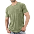 thumbnail image 1 of Plebaso Men's Short Sleeve Crew Neck T-Shirts Casual Solid Color Tshirts Breathable Mens Summer Basic Tees, 1 of 5