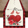 thumbnail image 4 of Rbaofujie Tablecloths Valentine's Day Table Flag Festival Decoration Little Gnome Pattern Linen Table Cloth 33 * 183cm, 4 of 7