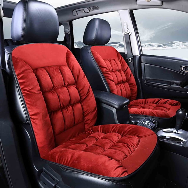 Meitianfacai Warm And Insulated Plush Car Seat Cover, Soft Automatic Protective Cover For Front And Rear Seat Cushions
