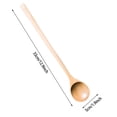 thumbnail image 3 of Long Wooden Spoon for Everyday Cooking | Inch Heat- Kitchen Utensil with Smooth Scalding Handle and Hanging Hole for Easy Mixing and Storage, 3 of 4
