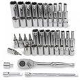 thumbnail image 1 of Master Mechanic 45-Piece SAE Socket Tool Set, 1/4 Inch Drive, Ratchet Wrench Kit, 1 of 8