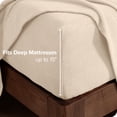thumbnail image 3 of Bare Home Drap-Housse en Molleton Douillet - Molleton Polaire Ultra Moelleux - Drap à Poche Profonde - Lit Simple, Sable, 3 of 5