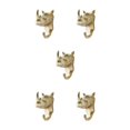 thumbnail image 3 of Wweixi Coat Hooks Easy To Install And Wide Application For Added In Daily Life Gold (rhino) 5Set, 3 of 6