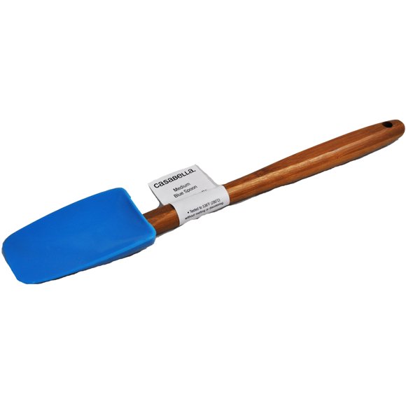 Casabella Spoon Medium 12in Blue Silicone