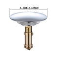 thumbnail image 3 of FaucetsUniversal Bath Plug 66mm Push Stopper with 28mm Core Metal Plug for Bath Kitchen Sewers Reusable Sealing Stopper Durable Stainless Steel, 3 of 8