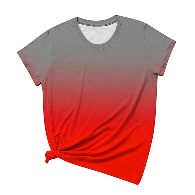 Birdeem Womens Short Sleeves Print Casual Tops Pullover Blouse T-Shirt