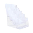 thumbnail image 1 of jinwen Acrylic Brochure Holder Brochure Display Stand for Documents Menu Restaurant A5 4 Tier, 1 of 9