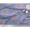thumbnail image 3 of Soimoi Rayon Crepe Fabric Floral Mandala Print Fabric by The Yard 46 Inch Wide, 3 of 3