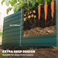 thumbnail image 4 of Outsunny Galvanized Raised Garden Bed, 5' x 3' x 2' Planter Box, Green, 4 of 10