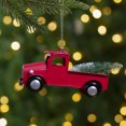 thumbnail image 2 of Northlight Vintage Style Truck with Frosted Tree Christmas Ornament - 4.5" - Red, 2 of 6