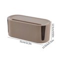 thumbnail image 3 of BMYJ Wooden Brown Cable Management Box Brown Wire Organizer Box A Cable Tidy Box Wire Storage Extension for TV, Desk, Computer, Cable Storage and Organization, 3 of 9
