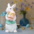 thumbnail image 2 of Binwennn Colorful Ornament Set Glass Christmas Ornament Stork Ornament 14 Inch Factory Country Rabbit Shelf Sitting Colorful Easter Stuffed Bunny With Carrot, 2 of 4