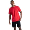 thumbnail image 1 of Fruit of the Loom T-Shirts en Coton Eversoft pour Hommes (Réguliers et Grands et Forts), Col Rond-Lot de 2-True Red, Grand, 1 of 5