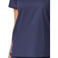 thumbnail image 2 of EON Women's COOLMAX V-Neck Mesh Panel Solid Scrub Top, 2 of 2