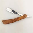 thumbnail image 3 of Bamboohart Chic Straight Barber Steel Razors Shaving Folding Men Vintage Straight Metal Hair Shaper Barber Razor without, 3 of 6