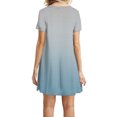 thumbnail image 4 of TJAZFJPA Robes Boho Grande Taille pour Femmes Robes d'Été Décontractées Manches Courtes Robes d'Été T-Shirt Décontractées Jupes de Plage Mini Robes Grande Taille Robe d'Invité de Mariage Manches Courtes, 4 of 5