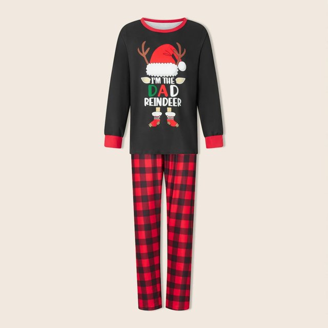 2 Pièces Assorties Ensemble Lettre Imprimé Patchwork Homewear Costumes (Noir S Hommes )
