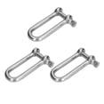 thumbnail image 3 of Anchor Shackles, Durable Self Locking Straight Long D Shackle  For Railways For Machinery For Boat 10Pcs M4,10Pcs M5,10Pcs M6,3Pcs M12, 3 of 8